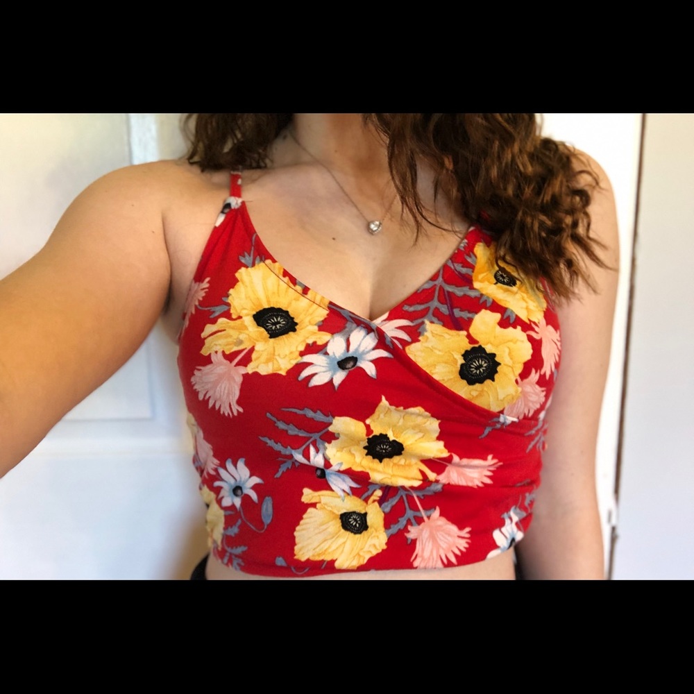 Floral crop top